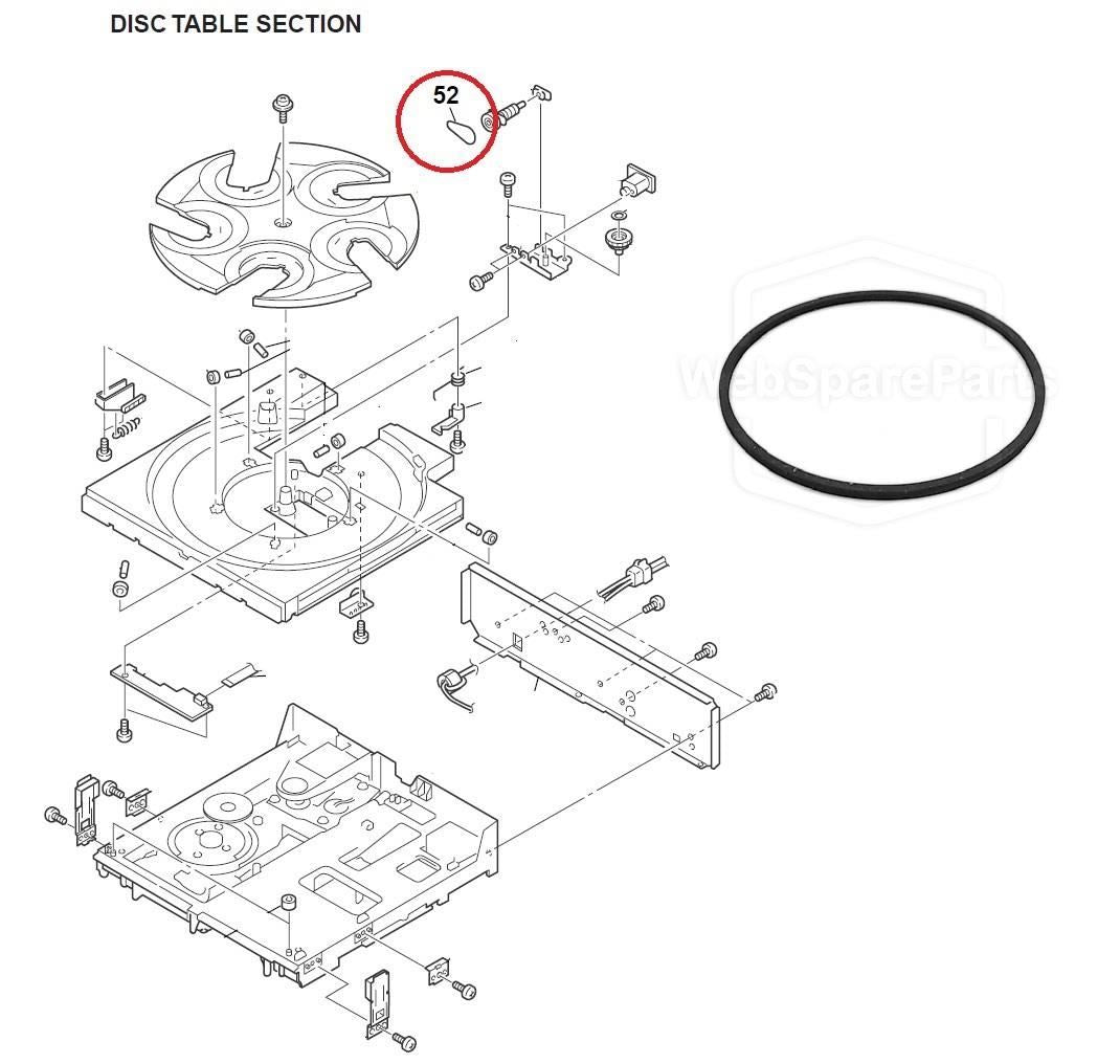 Sony CDP-C545 Disc Table Carousel Belt for CD Player