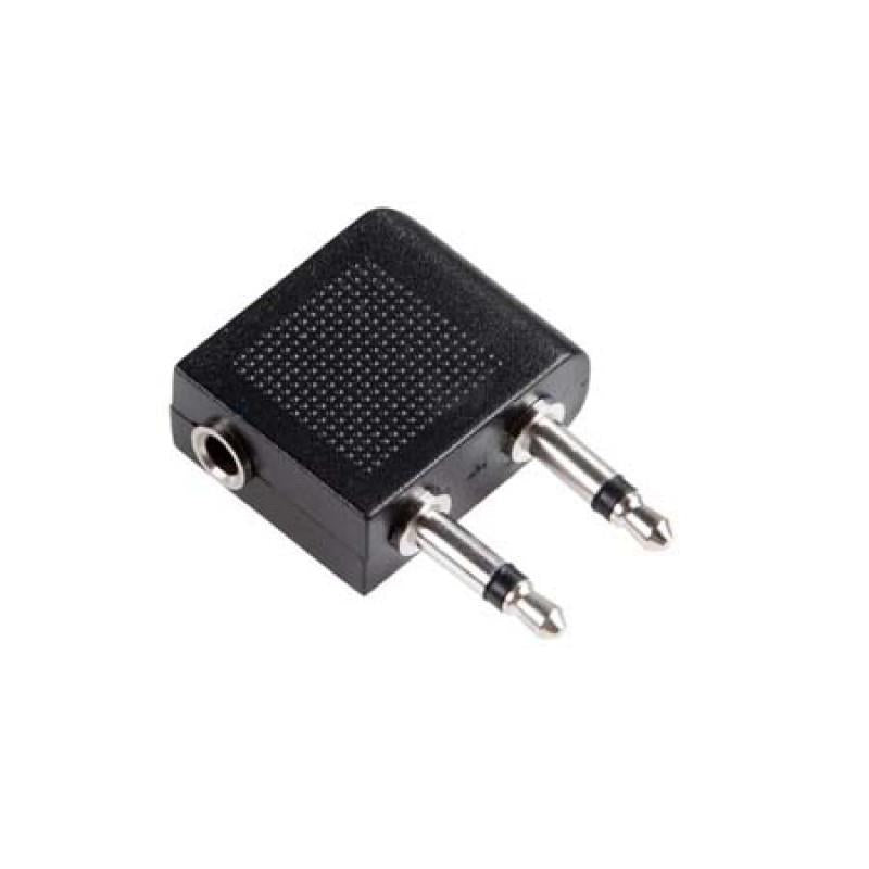 2 x 3.5mm Mono Jack Male to 3.5mm Jack Female Adapter