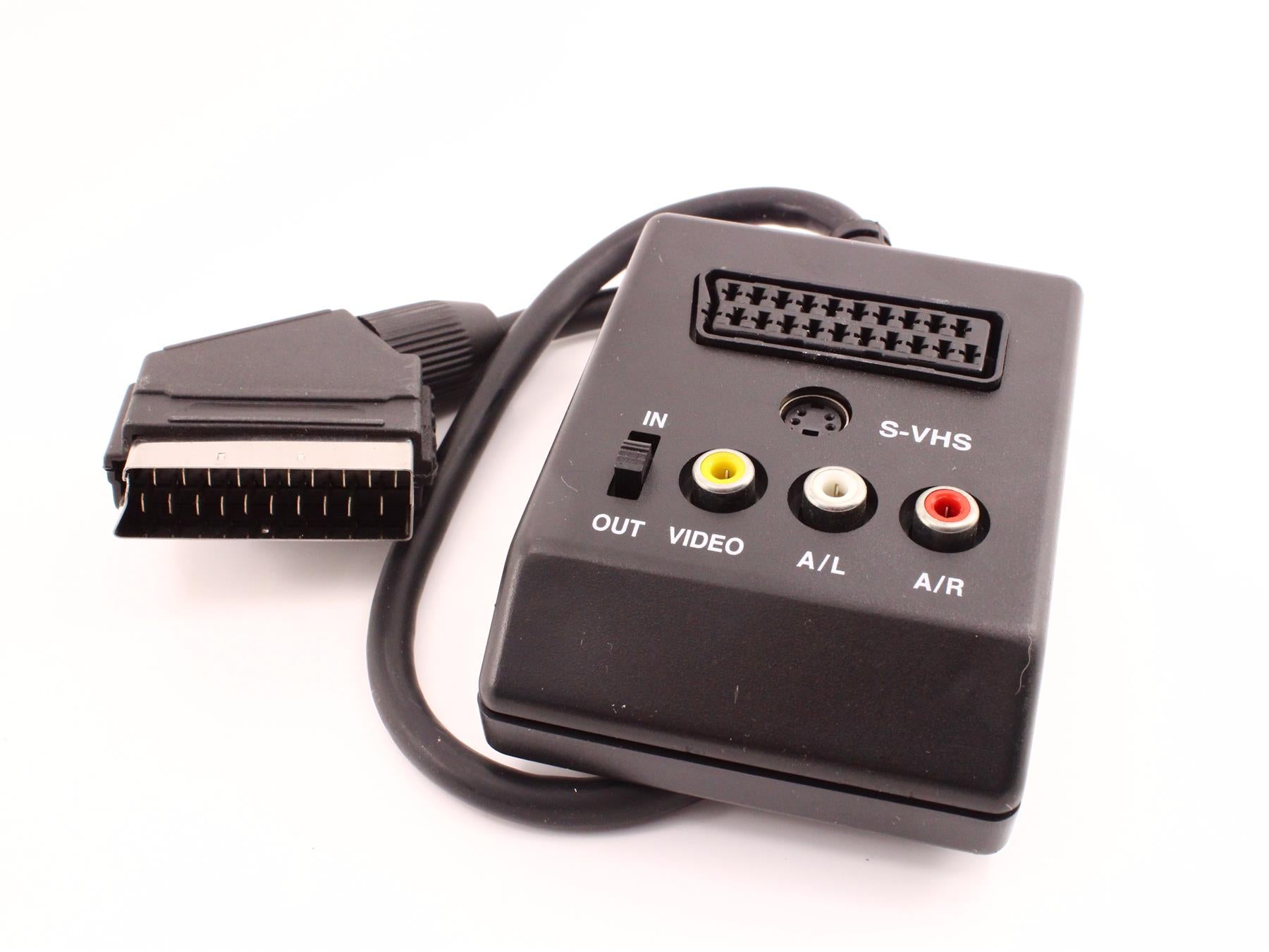 SCART AV Adapter with S-Video, RCA and In/Out Switch