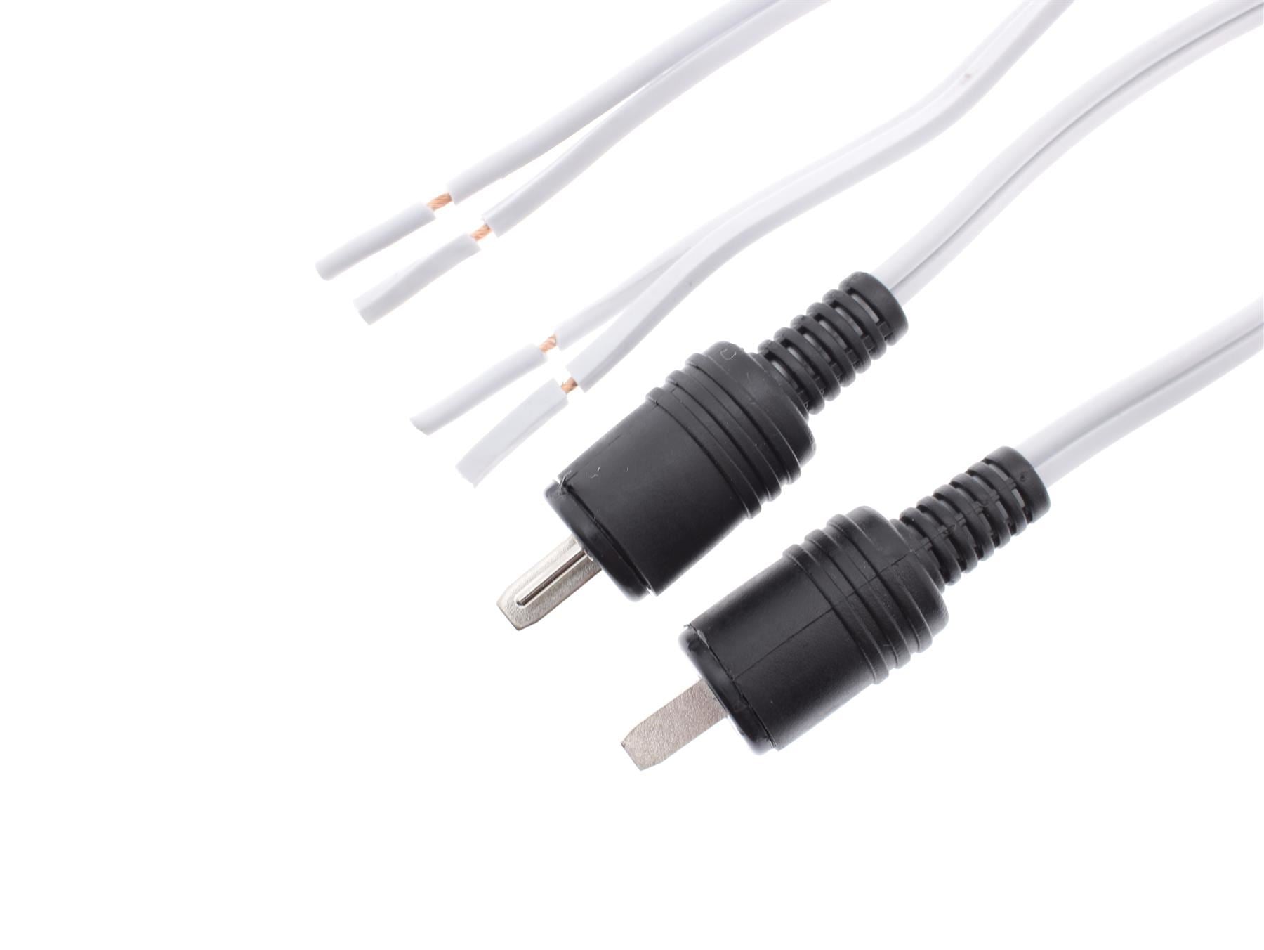 2-Pin DIN to Bare End Speaker Cable Pair for Bang & Olufsen [4 meters each]