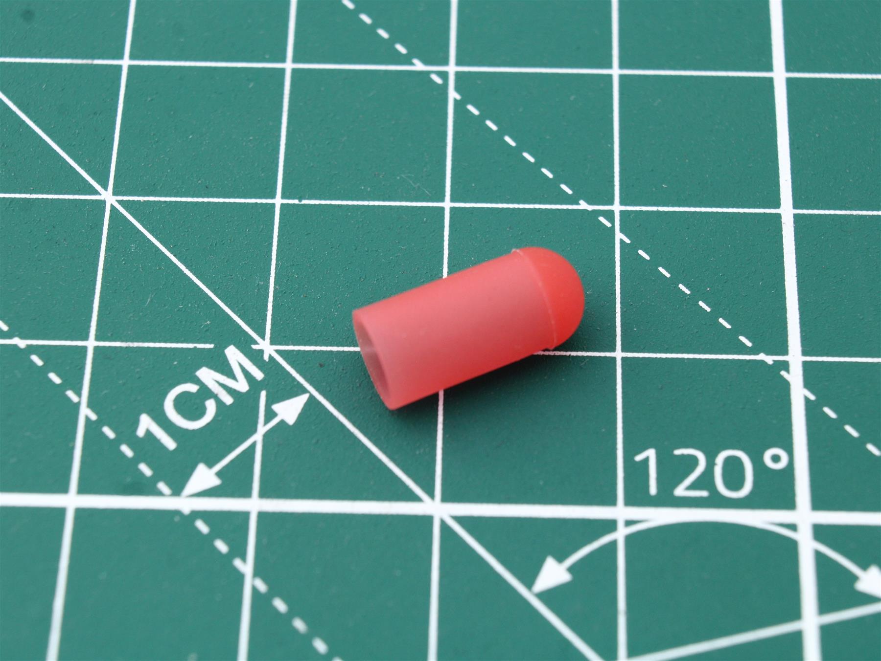 Lamp Cover Silicone for incandescent Lamp 5.0 mm Red