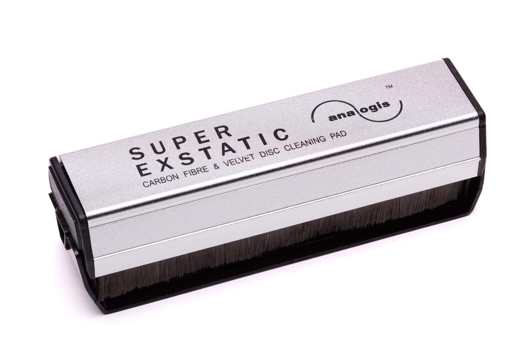 Analogis Brush 2 Record Cleaning Brush – Velvet Pad and Carbon Fibre for Deep Groove Cleaning