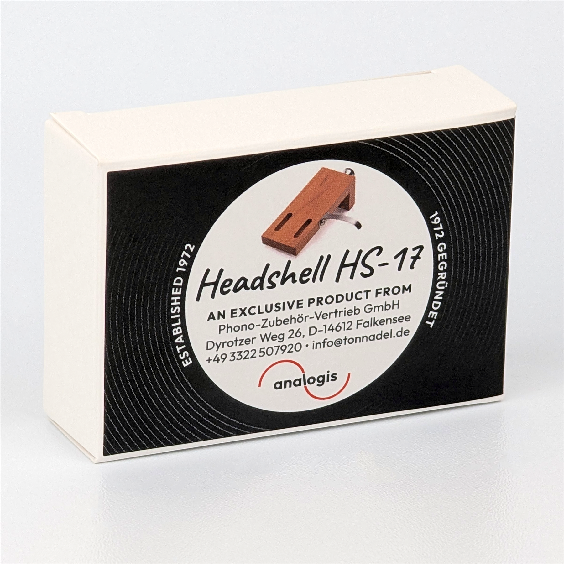 Analogis HS-17 Wood Headshell – Cherry Wood SME Mount for J and S Tonearms