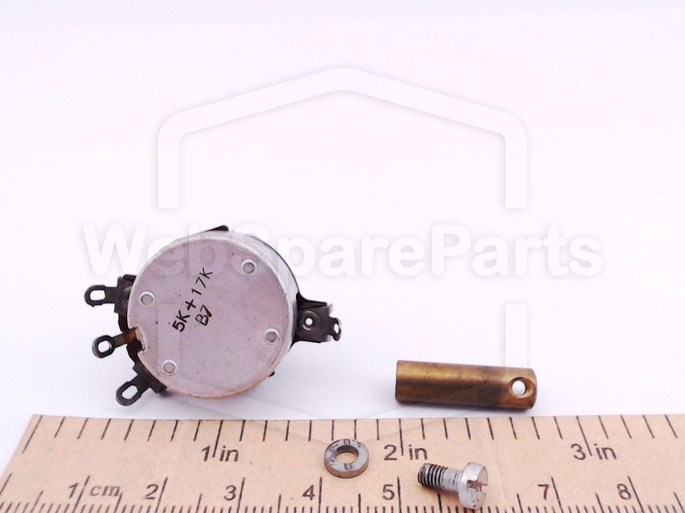 Rotary Potentiometer 5K + 17K with Shaft for Philips L6X38T