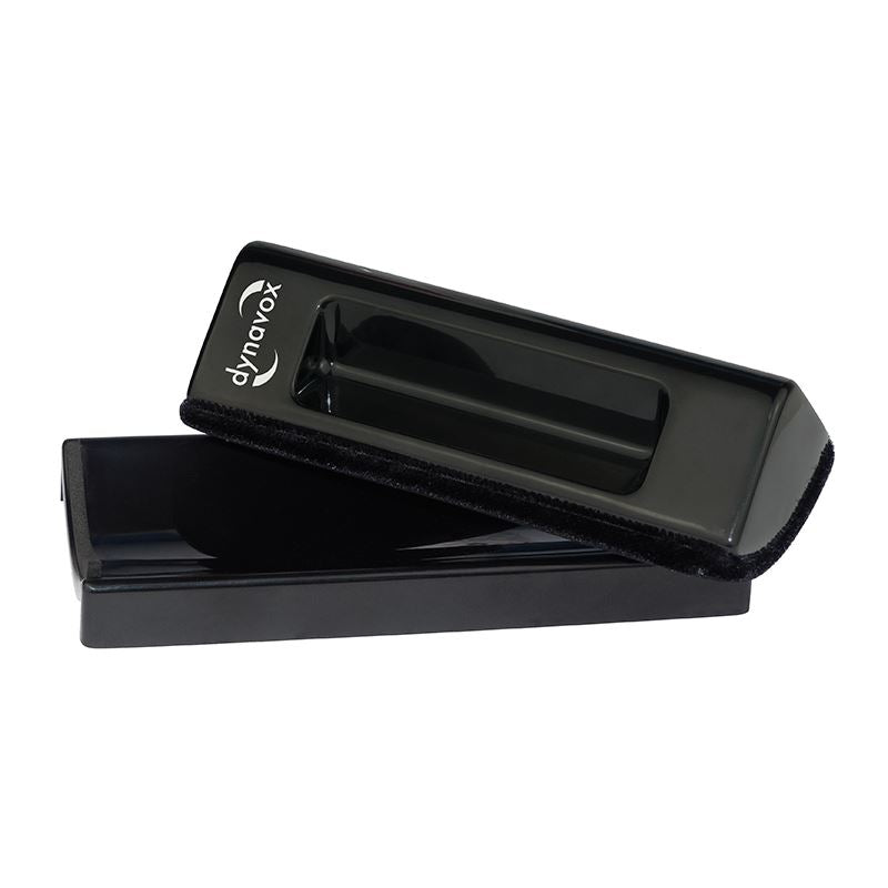 Dynavox Velvet Cleaning Pad with Nylon Brush for Vinyl Records and Stylus [Black]