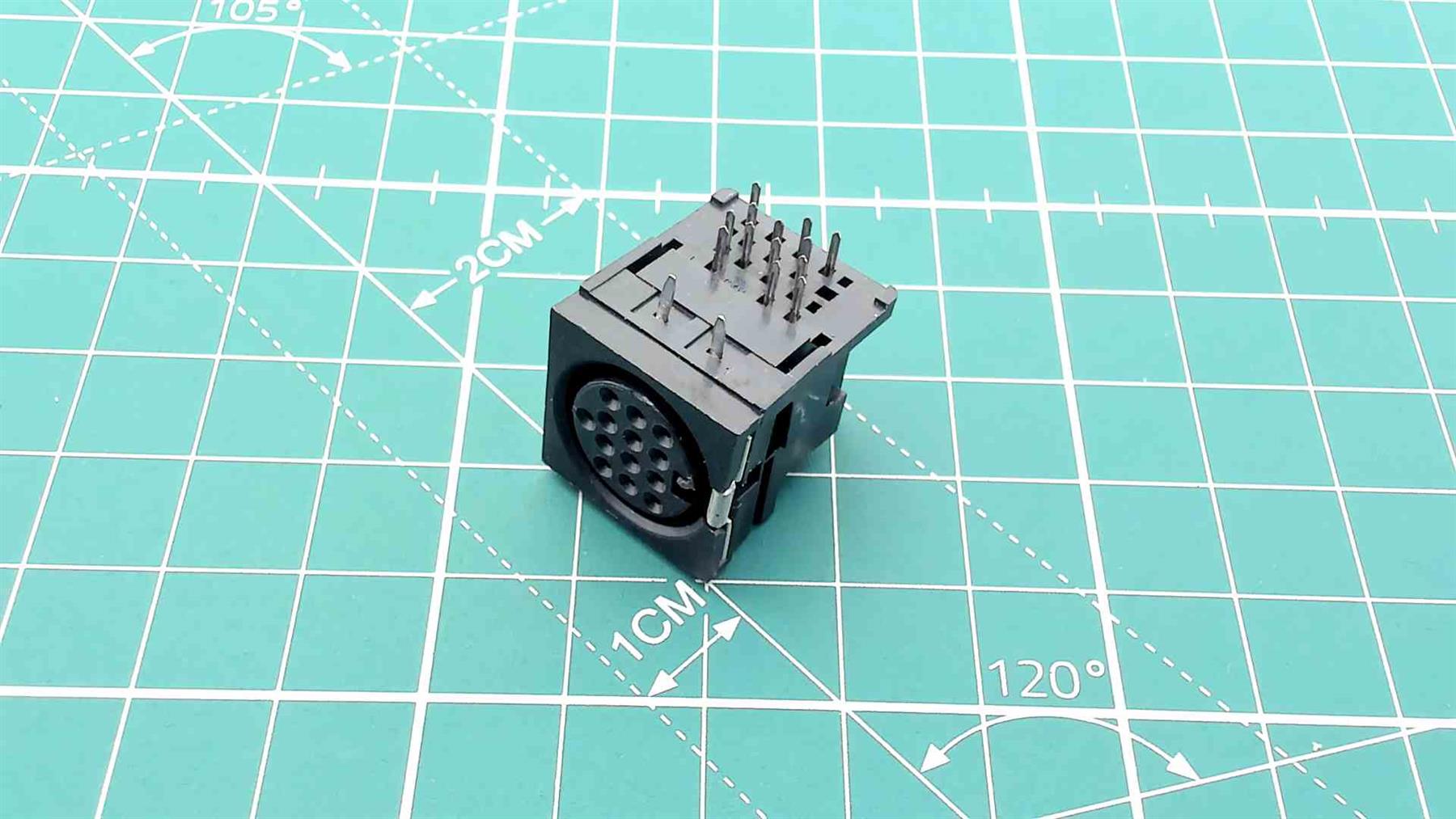 Kenwood 12-Pin DIN PCB Socket Connector for Vintage Audio Equipment Repair