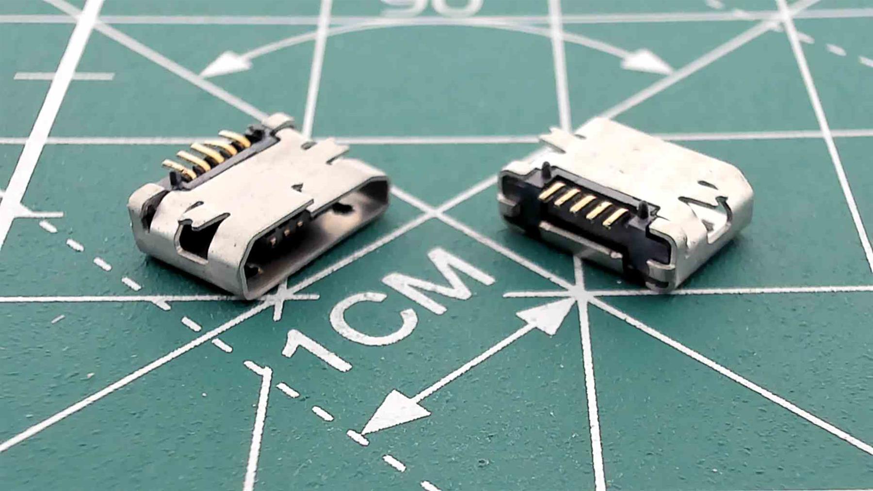 Micro USB Female Connector for PCB Soldering S7504