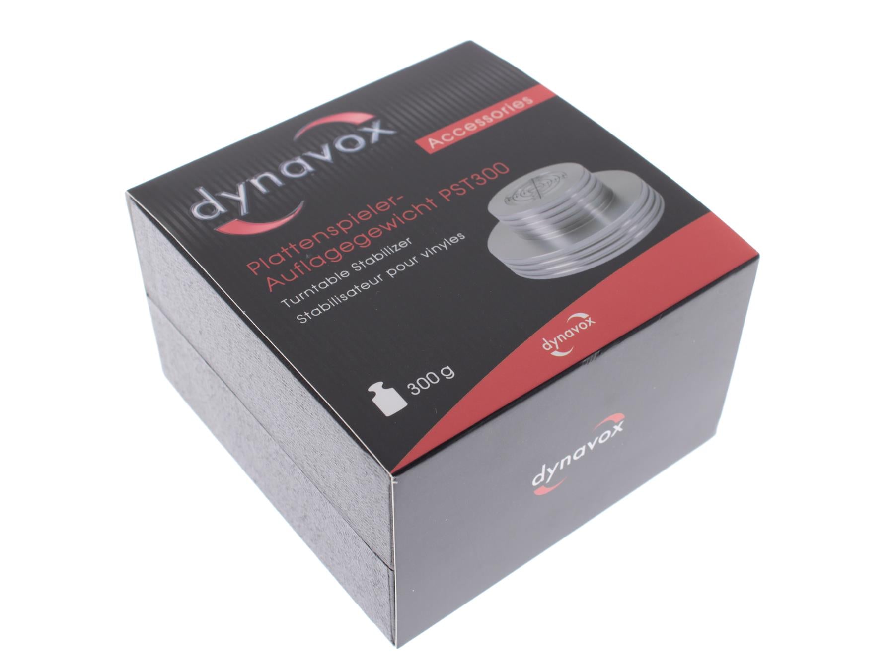 Dynavox PST300 Turntable Record Stabilizer with Bubble Level – 300 g [Silver]