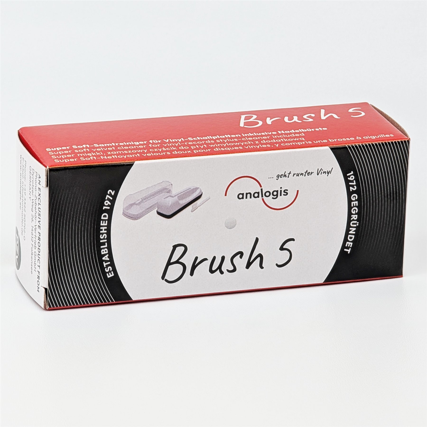 Analogis Brush 5 Super Velvet Soft Record Cleaning Brush with Stylus Brush