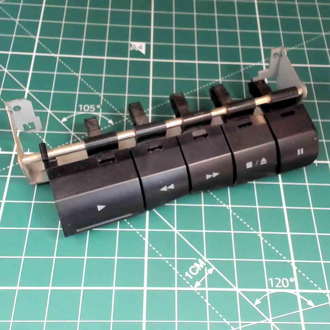 Replacement 5-Key Cassette Deck Keyboard for Pioneer XR-PC240C