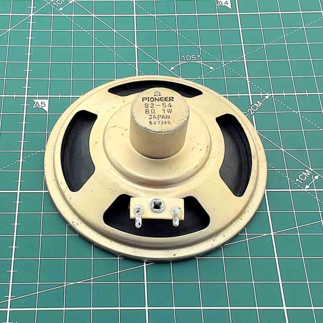 Round Replacement Speaker 8 Ohm 1 W [Ø93x37mm], Pioneer 92-54