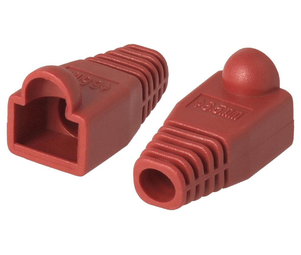 RJ45 Red Boot [Pack of 10]
