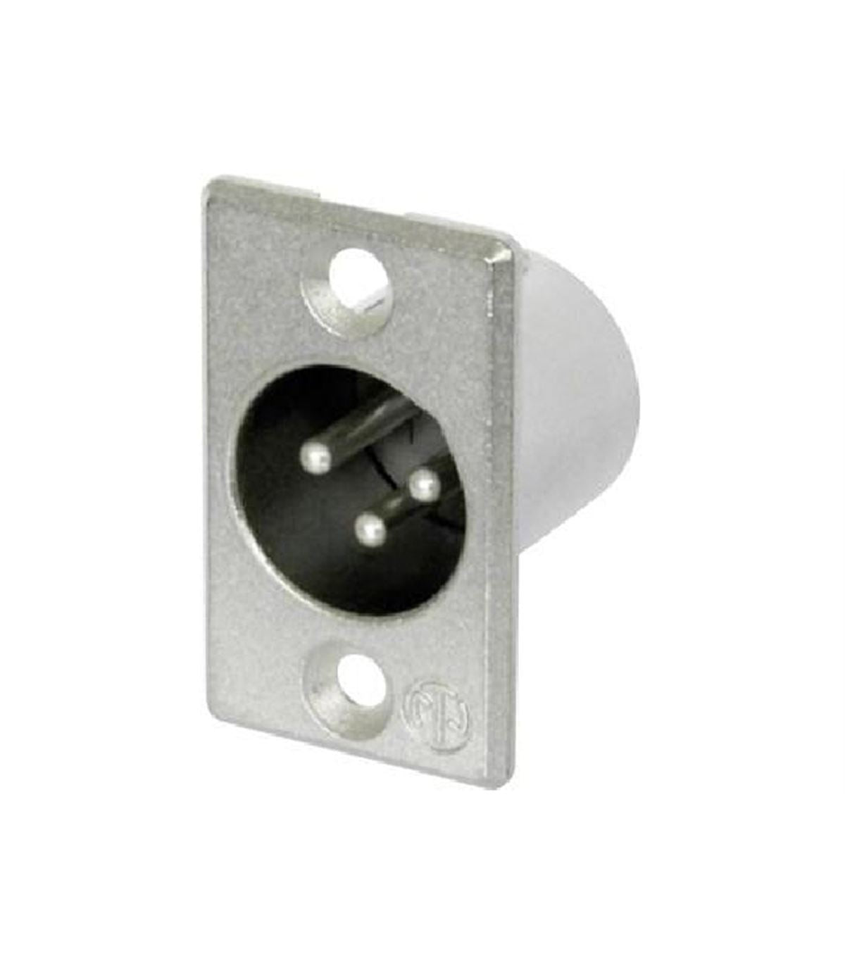 3-Pin XLR Male Panel Mount Connector