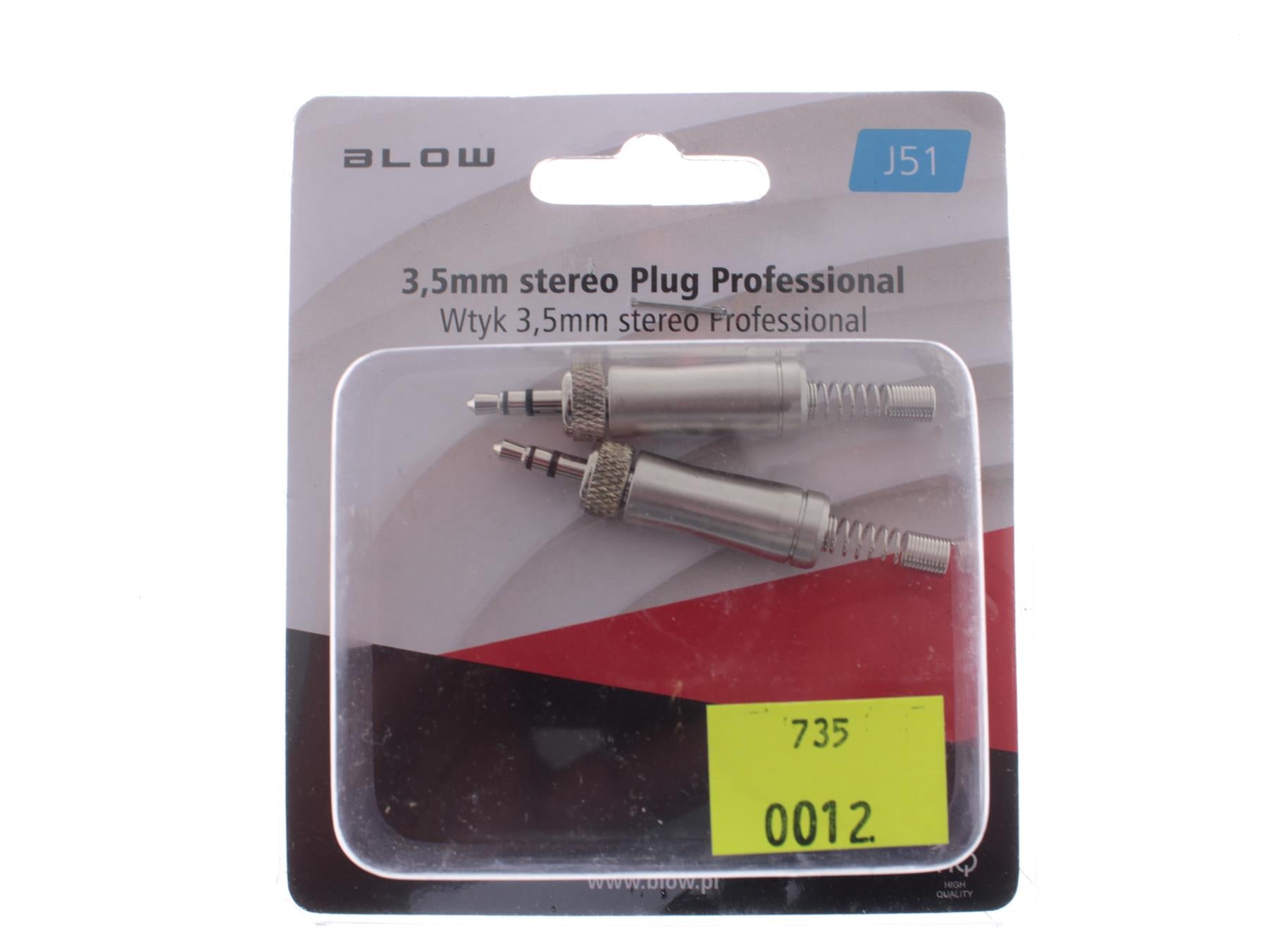 3.5 mm Stereo Jack Male Plug Metal HQ [Pack of 2]
