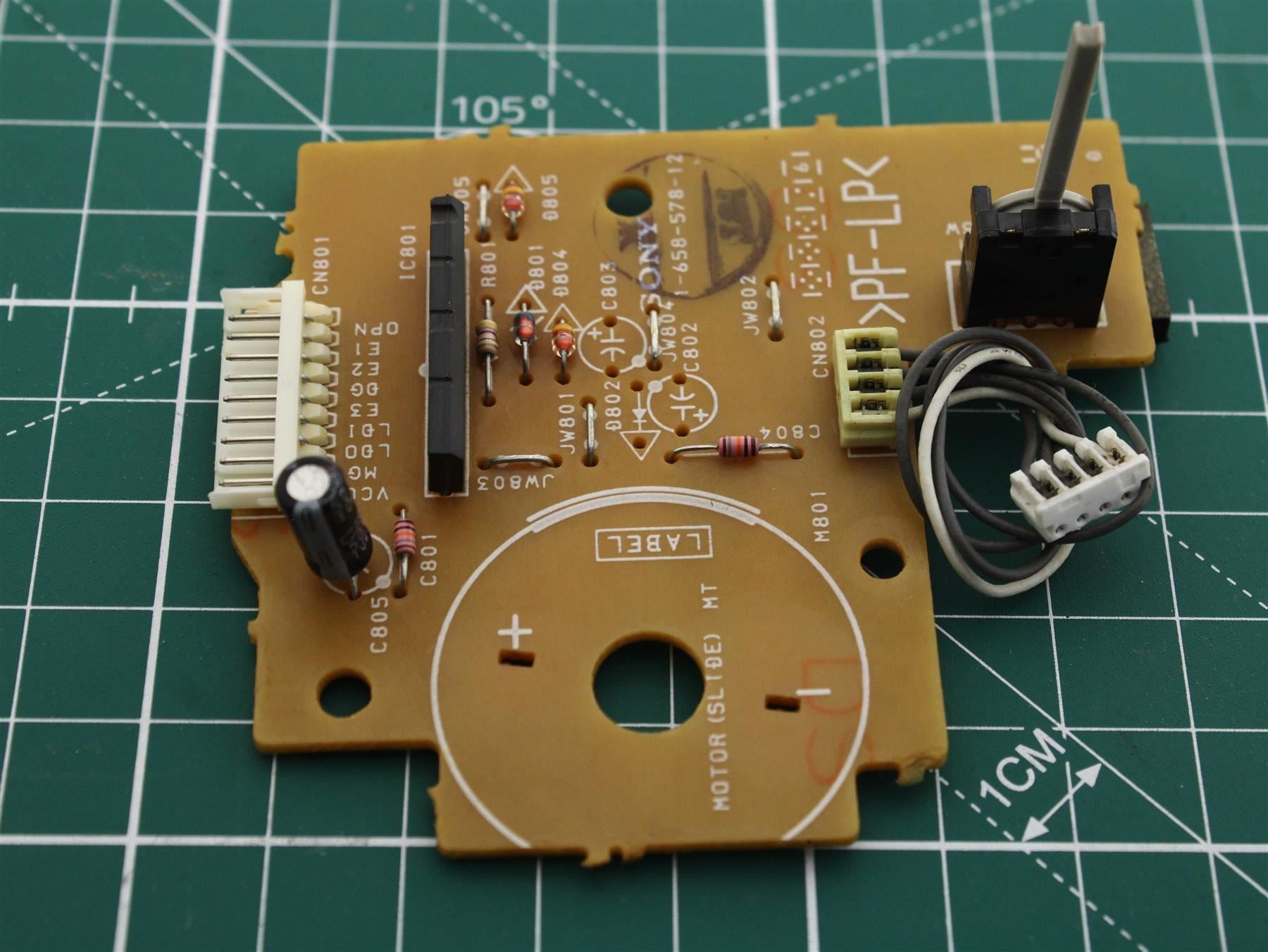 Replacement MOTOR (SLIDE) BOARD  Pos.(262) for Sony MHC-RX900 CD Player Mechanism