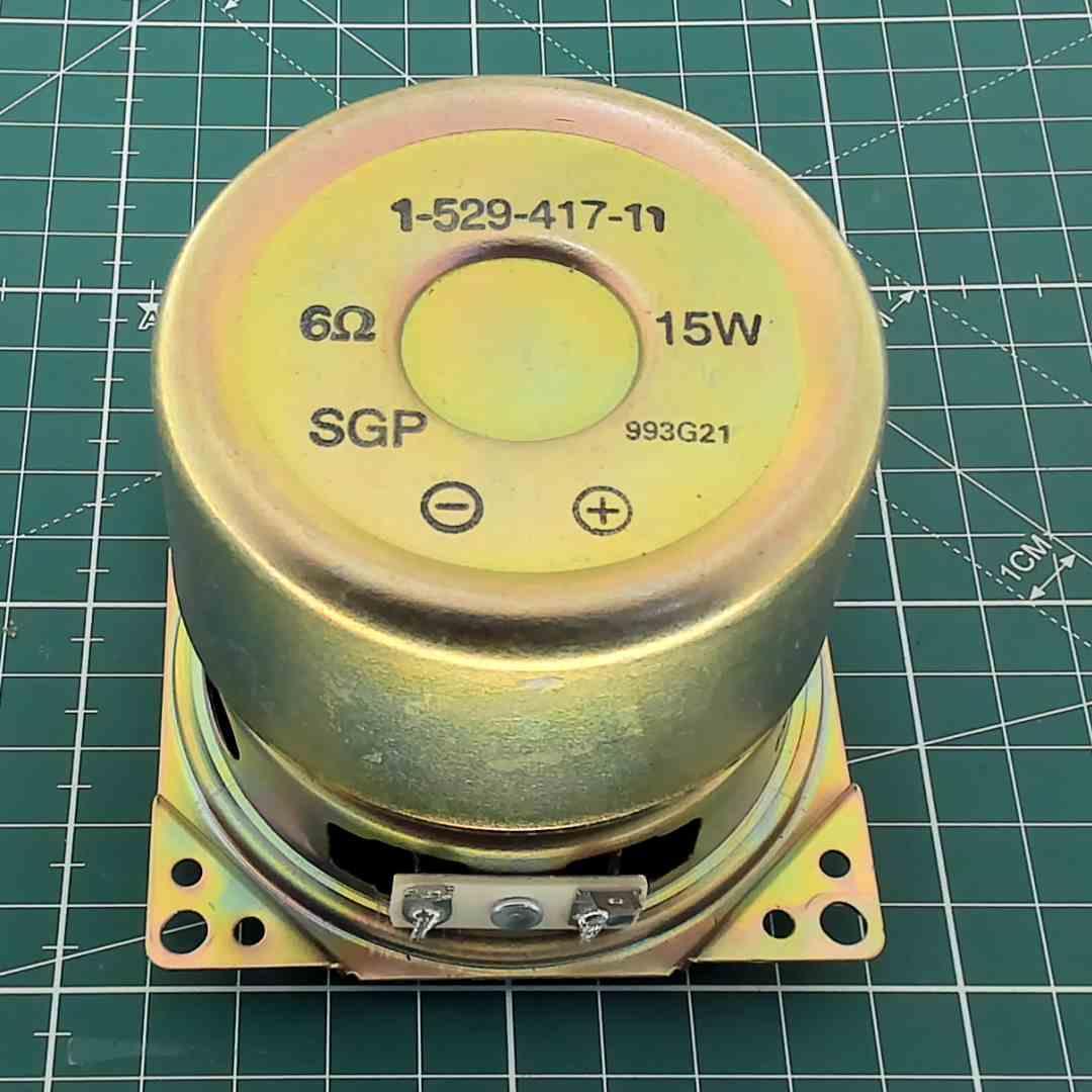 Round Replacement Speaker 6 Ohm 15 W [80x80x70mm], Sony 1-529-417-11