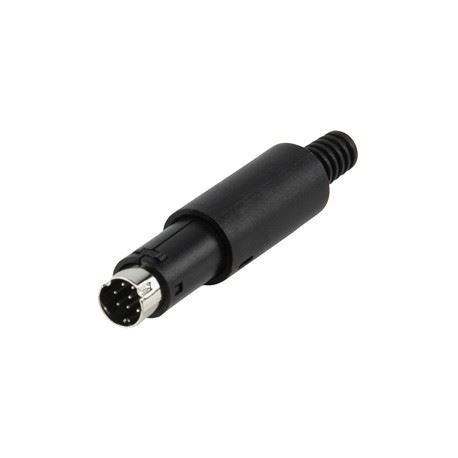 7-Pin Mini DIN Male Plug for Cable