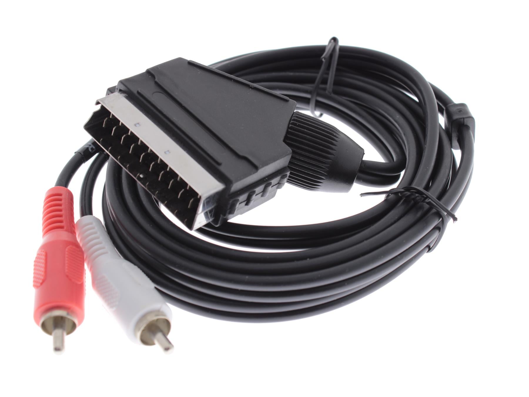 SCART to 2 RCA Male Audio Cable [2 m]