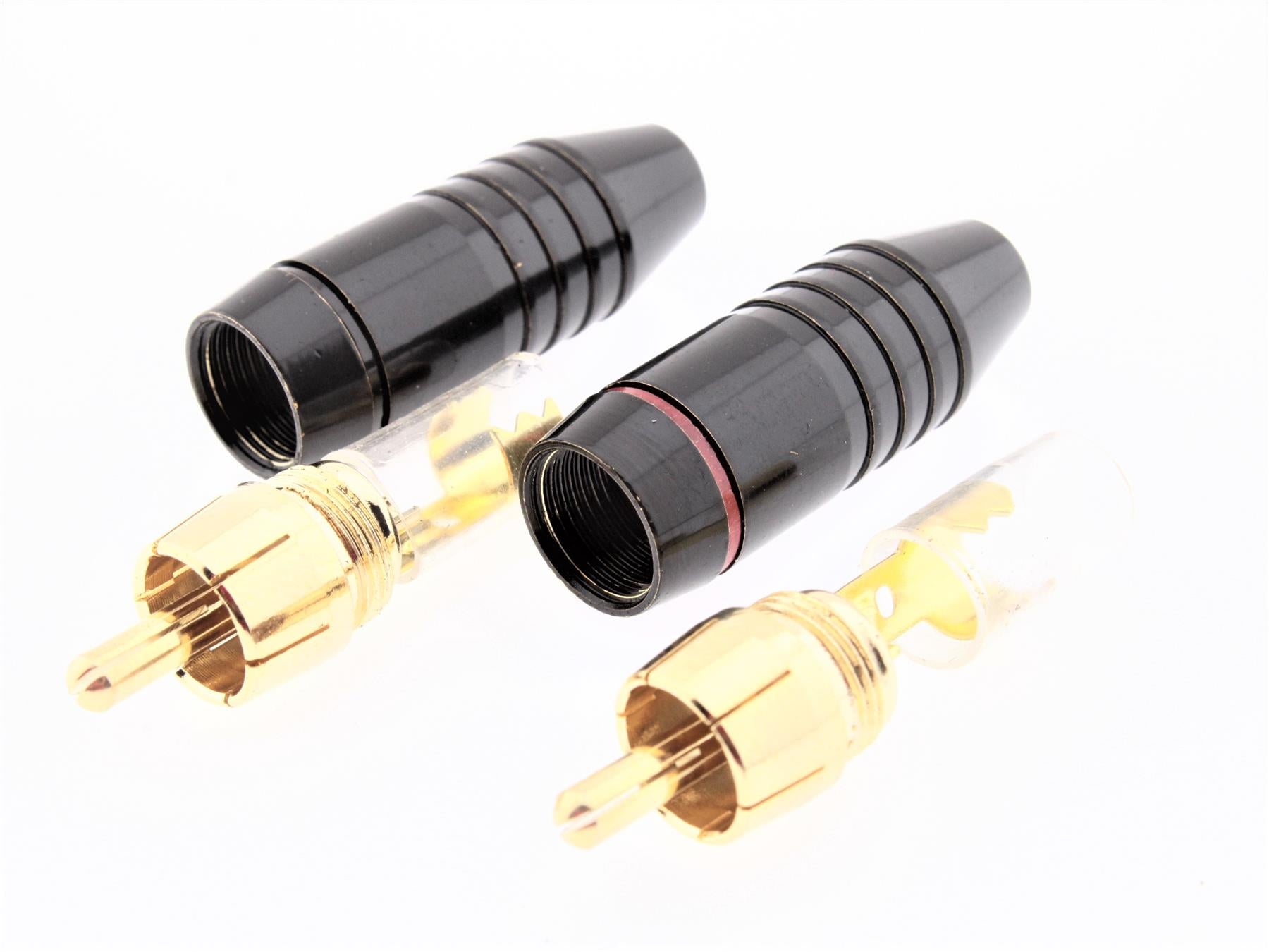 RCA Male Plug  Gold [Pack of 2]