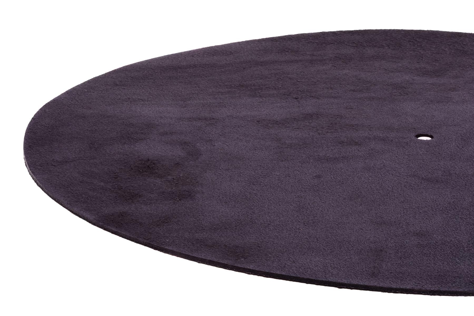 Analogis Mat Six Black Suede Turntable Mat – Anti-Static Vibration Damping Platter Mat